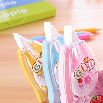 寶利惠263韓國文具 可愛甜蜜水果女孩修正帶，點亮學(xué)生文具新時尚